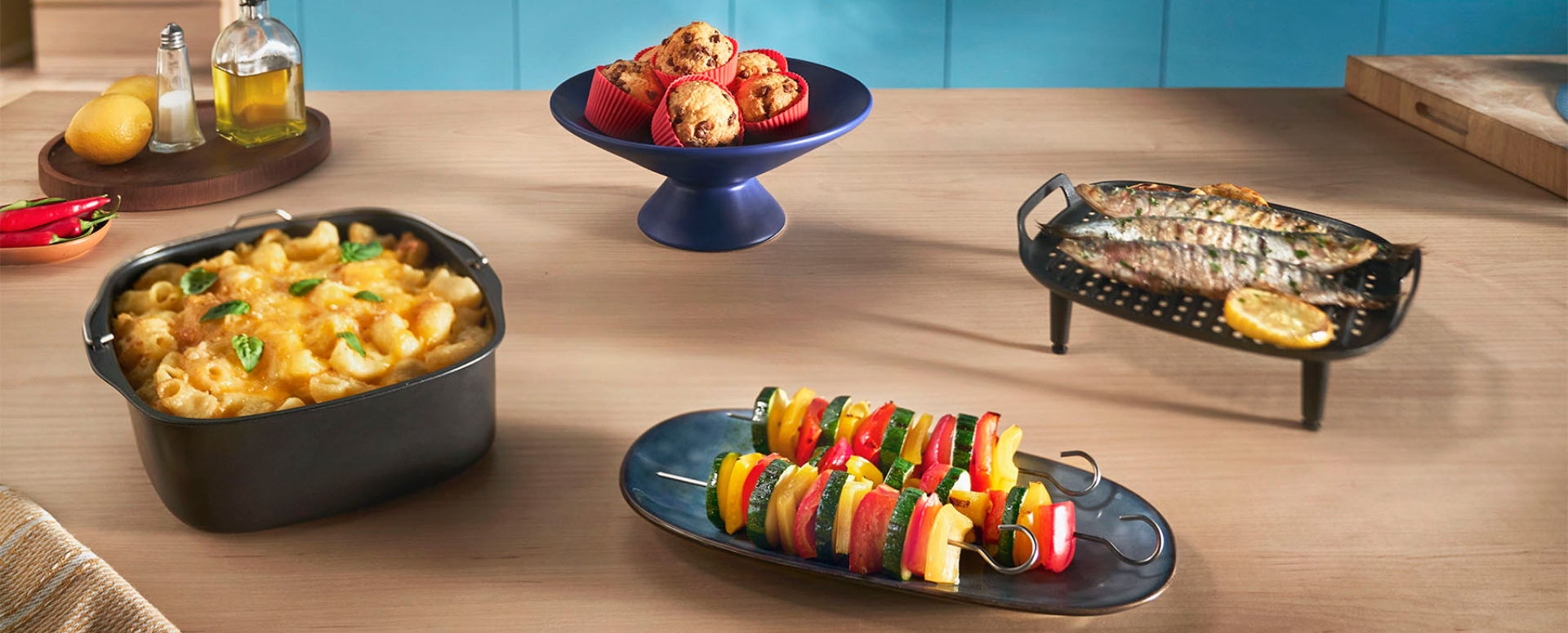 paleta jedi, ki jih je mogoče ocvreti na vročem zraku z uporabo na&scaron;e dodatne opreme