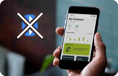 Zbliżenie na specjalne ostrza maszynki First Shave z mikrokoralikami zapobiegające podrażnieniom podczas golenia.