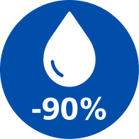 Ikona za 90&nbsp;% manj ma&scaron;čob